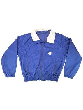 Vintage Nabisco US Ski Team Men XL Blue Nylon Jacket Windbreaker Winter Olympics